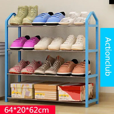 Actionclub Simple Multi-layers Metal Iron Shoe Shelf Student Dormitory Shoe Storage Rack DIY Shoe Cabinet Home Furniture