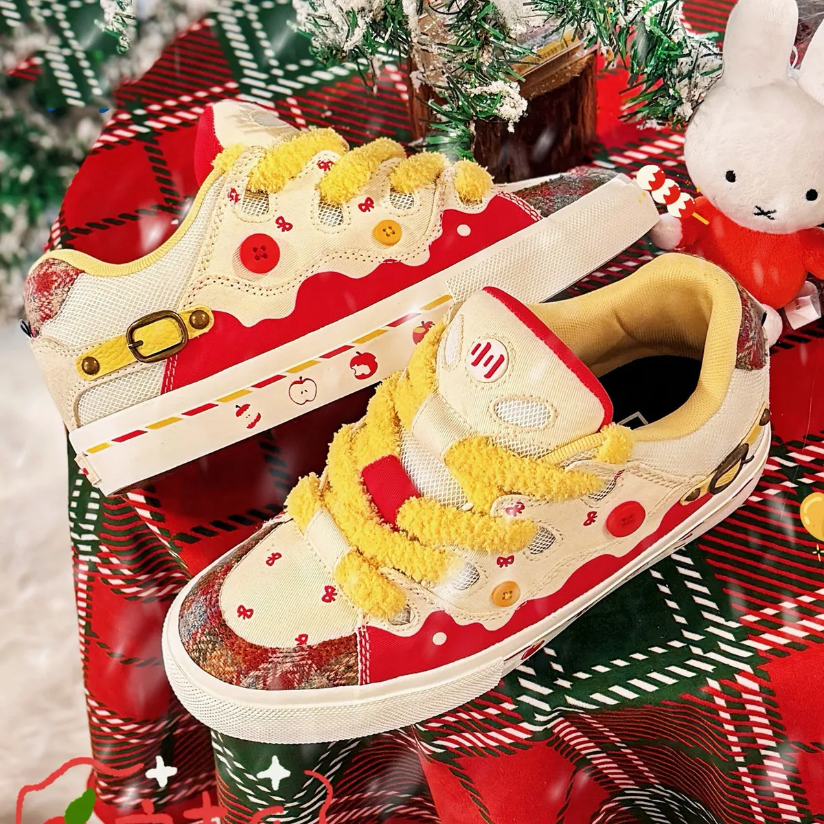 Apple-Inspired Casual Puffer Shoes
