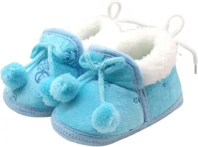 Baby Boys Girls House Slippers Booties Newborn Warm Slippers Infant Toddler Winter Socks Boots with Non Slip Booties