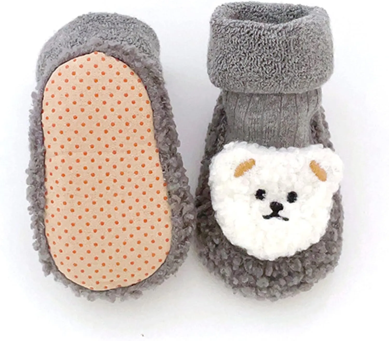 Baby Cartoon Plush Cotton Toddler Shoes 2024 Upgraded Baby Sock Shoes Baby Plush Cotton Toddler Shoes