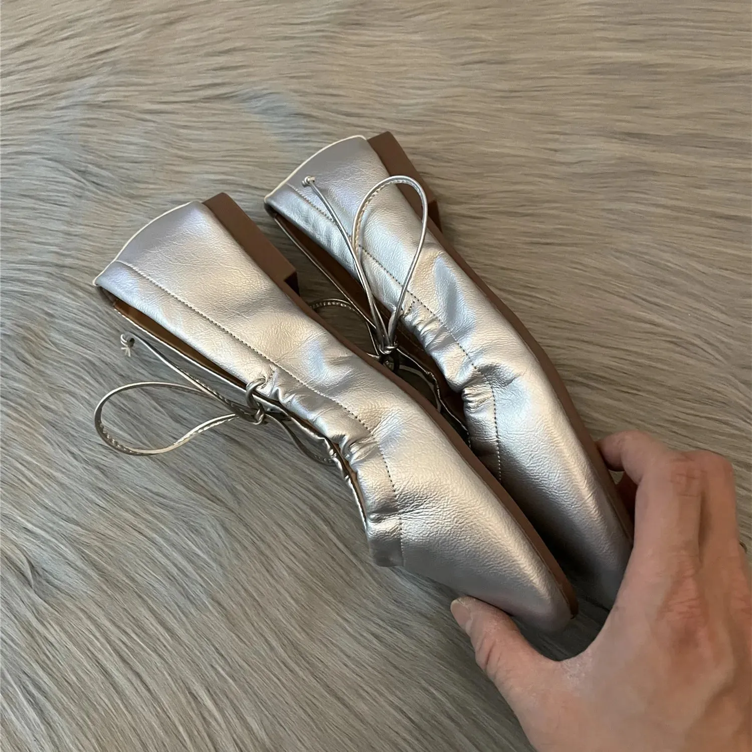 binfenxie  -  New Women Flats Fashion Square Toe Shallow Ladies Elegant Ladies Casual Ballet Shoes Soft Ballerina Shoes Soft Moccasin