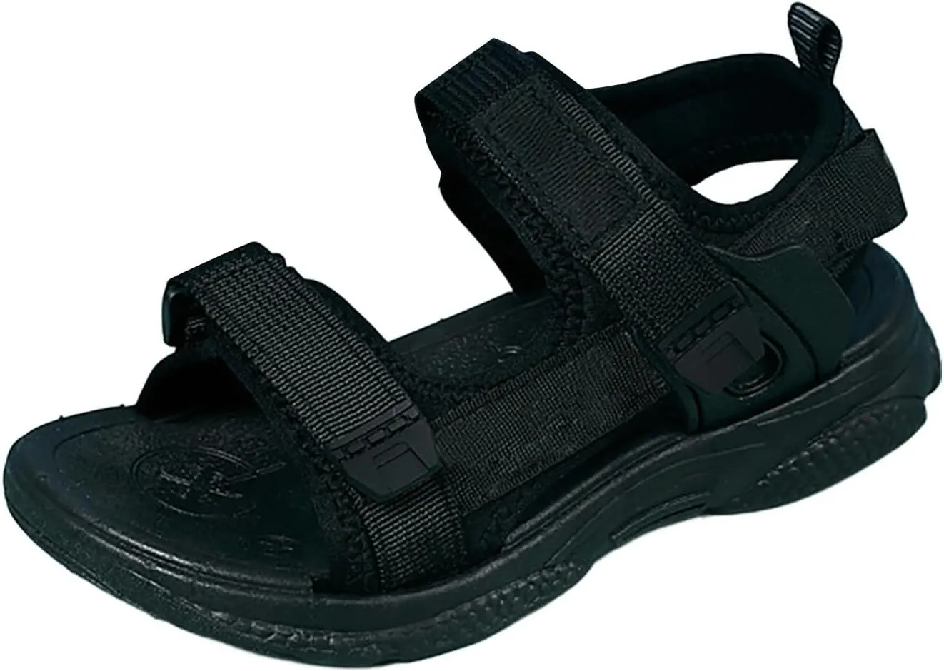 Children's Boys Summer Sports Sandals Hiking Beach Outdoor Open Toe Sports Sandals Boy Sandals (Black #1, 5.5 Big Kids)