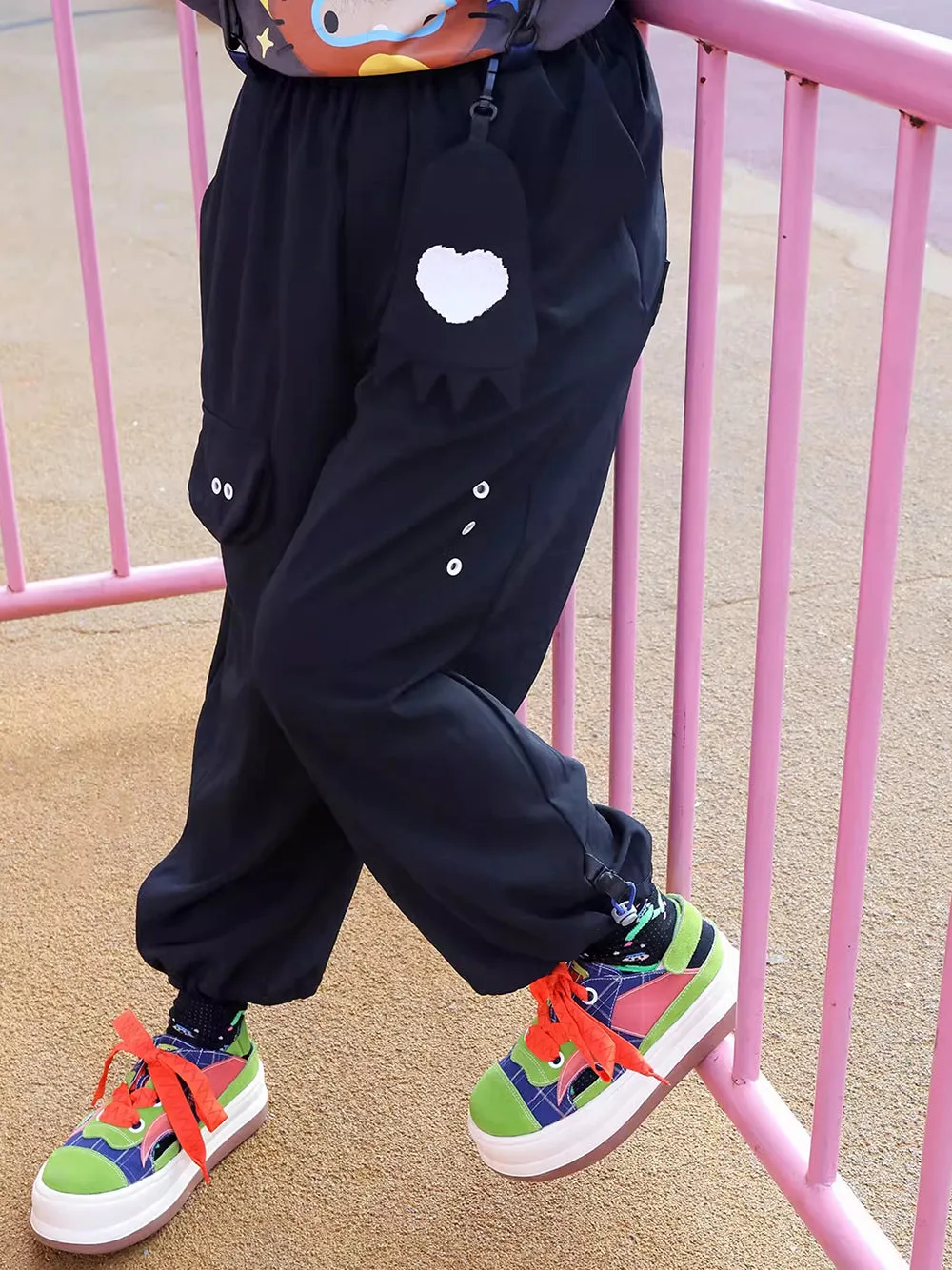 Color-Blocked Round-Toe Casual Shoes