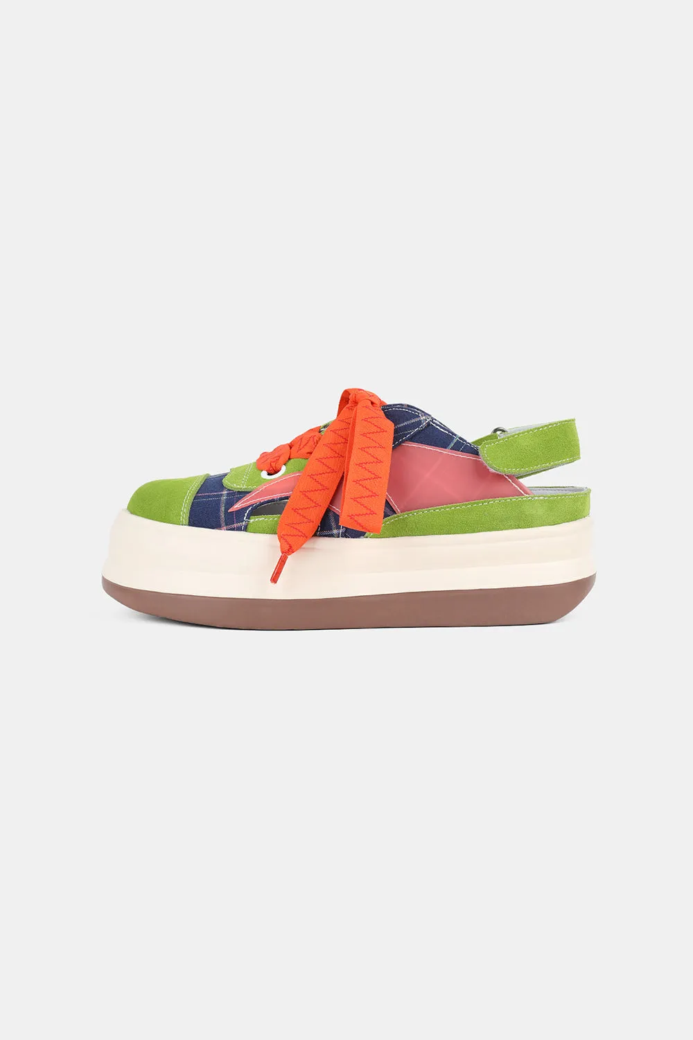 Color-Blocked Round-Toe Casual Shoes