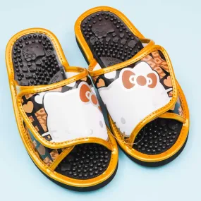 Hello Kitty Velcro Massage Sandals - Golden / Medium