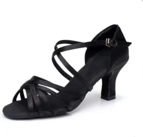 high Heels for Women High Heels Latin Dance Shoes for Women and Girls, High-Heeled Tango Dance Shoes, Soft Dance Shoes, Ballroom Dance Sandals(Schwarz,Size 35-22.5cm) Womens Heels