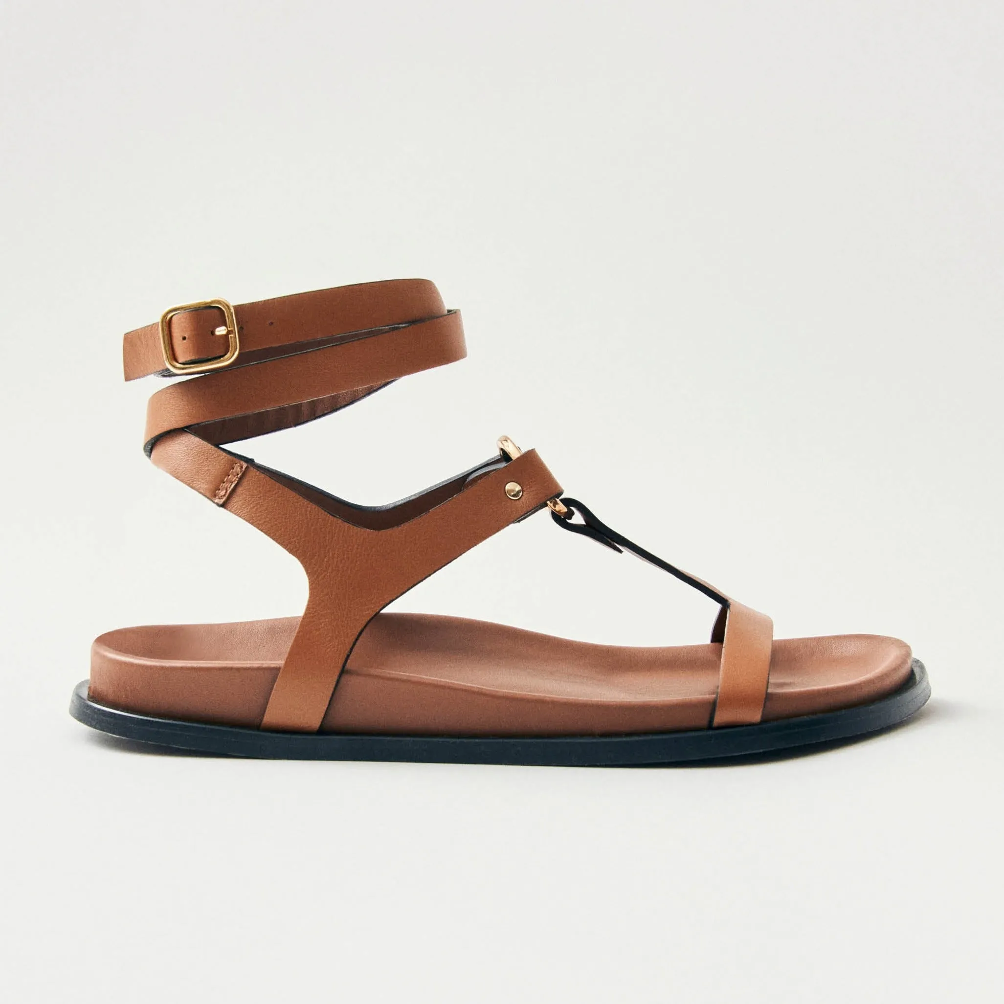 Kizzi Tan Leather Sandals