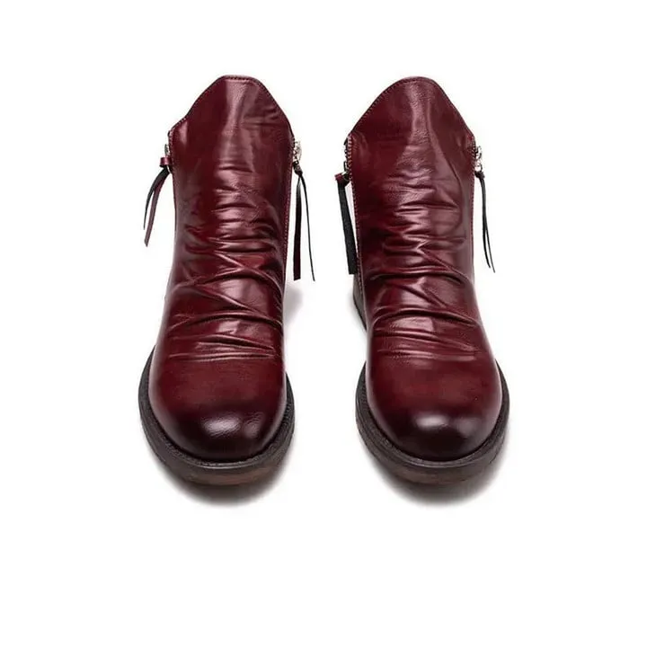 Men's Leather Vintage Leather Boots