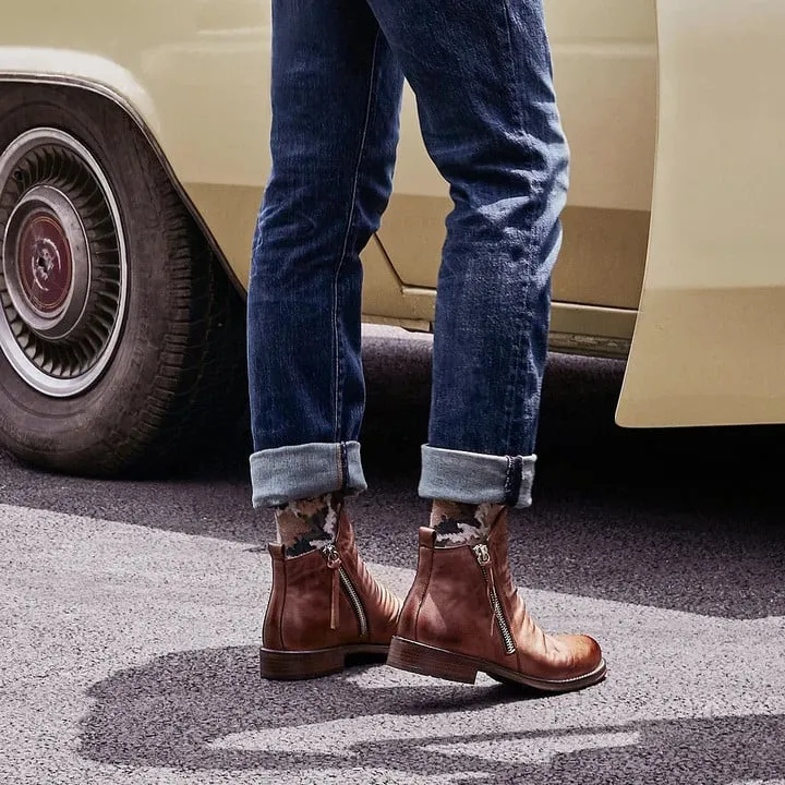 Men's Leather Vintage Leather Boots