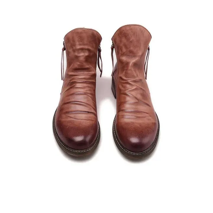 Men's Leather Vintage Leather Boots