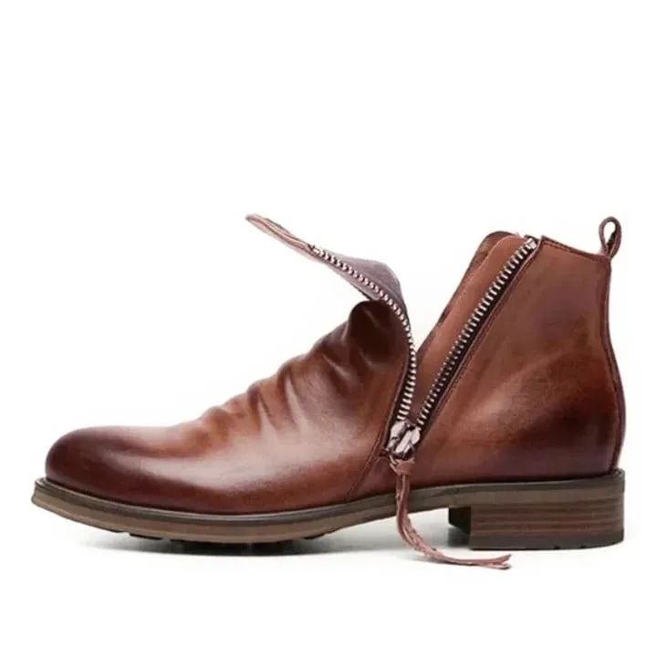 Men's Leather Vintage Leather Boots