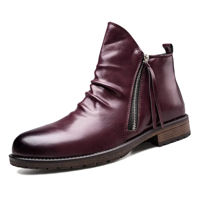 Men's Leather Vintage Leather Boots