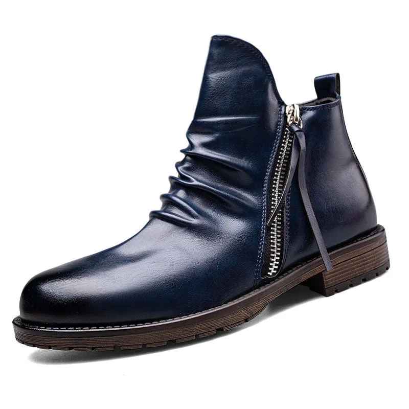 Men's Leather Vintage Leather Boots
