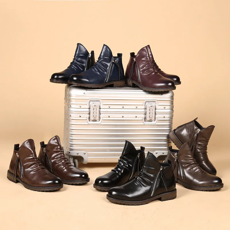 Men's Leather Vintage Leather Boots