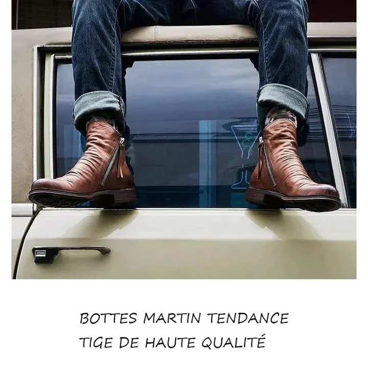 Men's Leather Vintage Leather Boots