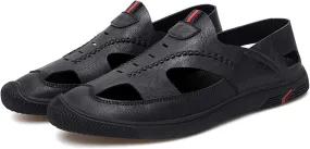 Men's New Mesh Breathable Outdoor Quick Drying Leather Shoes, Business Casual Sports Outdoor Shoes,Lightweight Wide Edition Walking Shoes Wading ShoesFashionable Sports Shoes