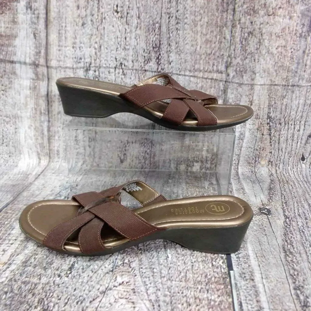 MOOTSIES TOOTSIES BROWN SANDALS SIZE 7.5M D2C TCC