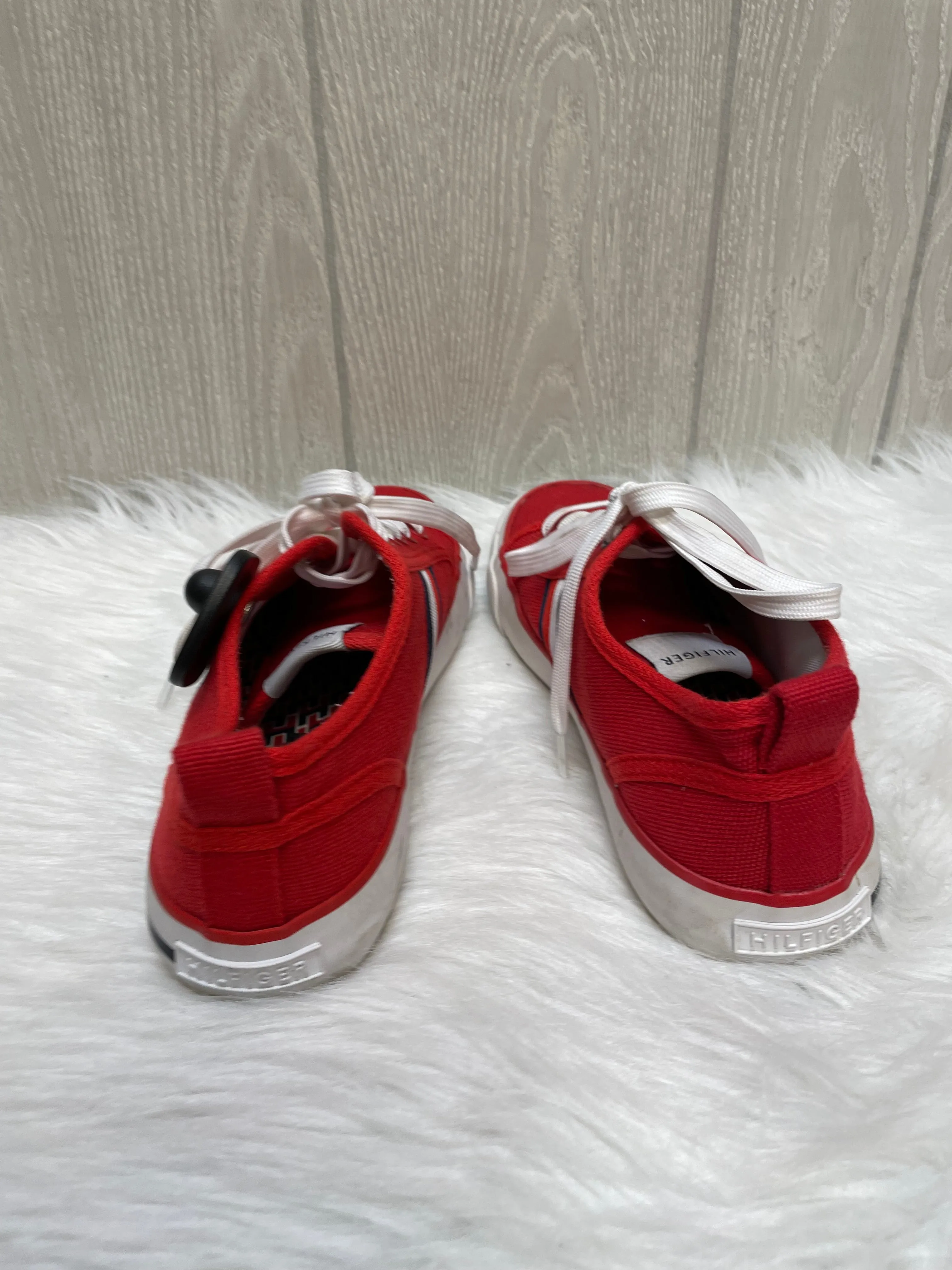 Red Shoes Sneakers Tommy Hilfiger, Size 8