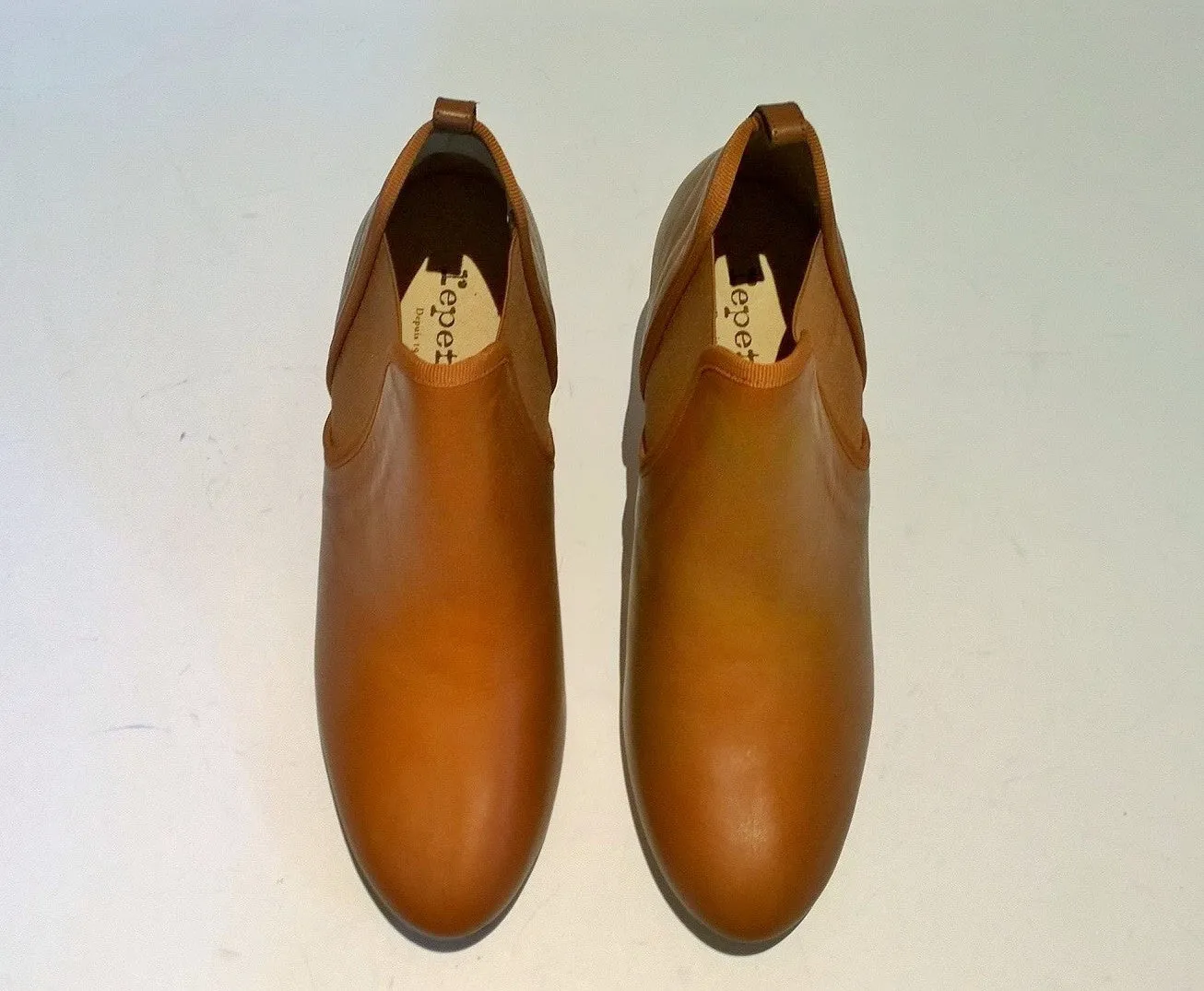 Repetto Cuba Ankle Boots in Tan Leather