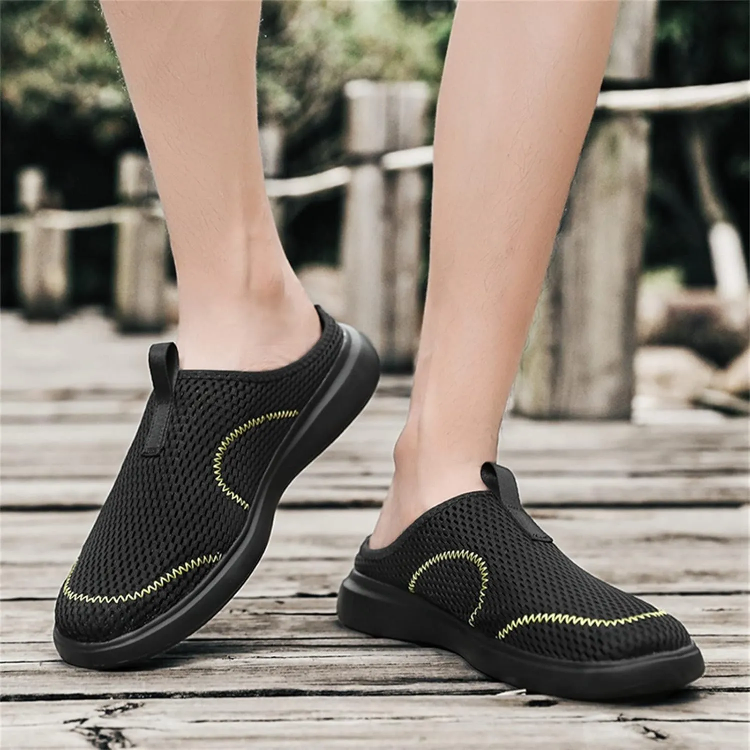 Shoes Canvas Men Fashion Summer Men Casual Shoes Breathable Mesh Shallow Wear Shoes for Men Casual No Shoelace