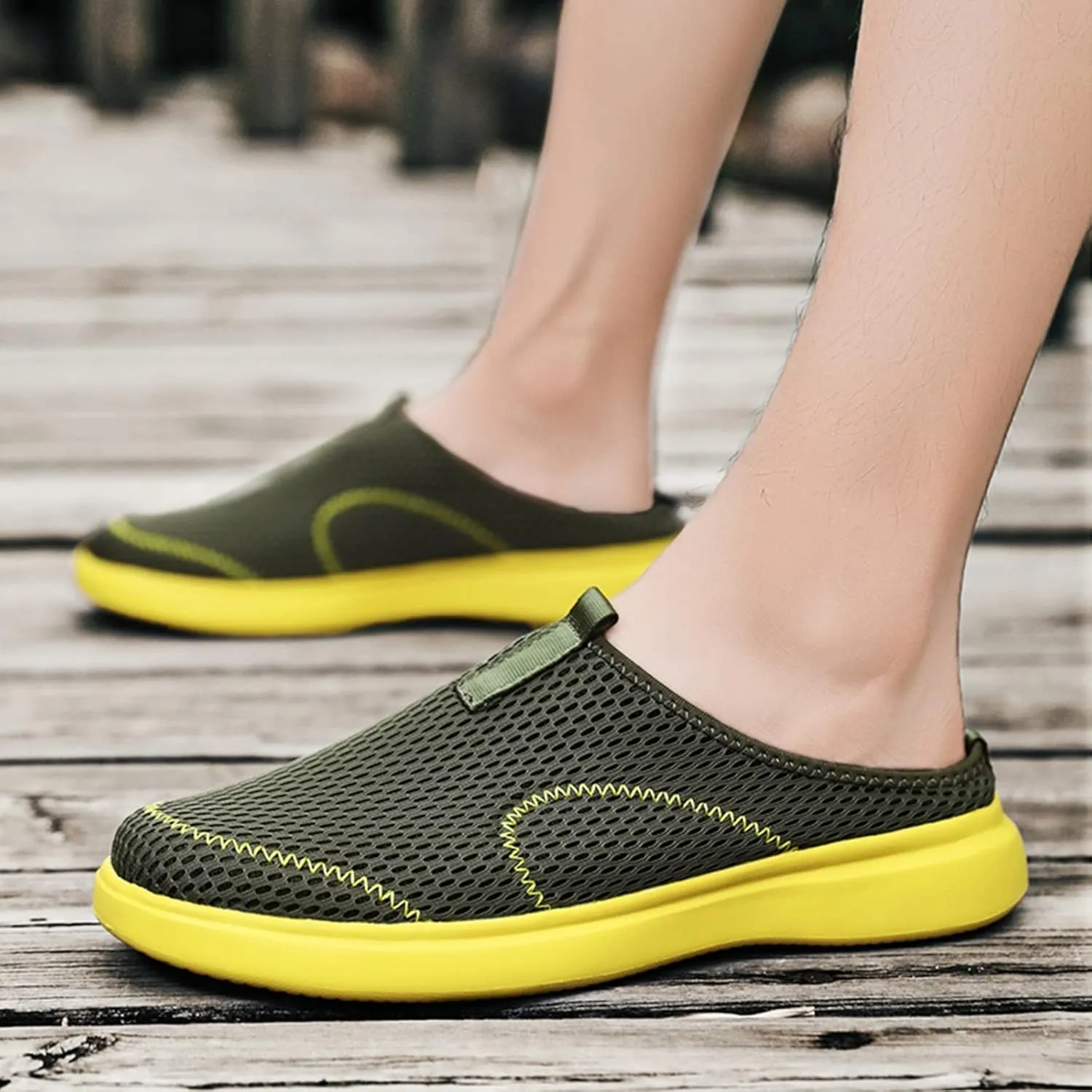 Shoes Canvas Men Fashion Summer Men Casual Shoes Breathable Mesh Shallow Wear Shoes for Men Casual No Shoelace