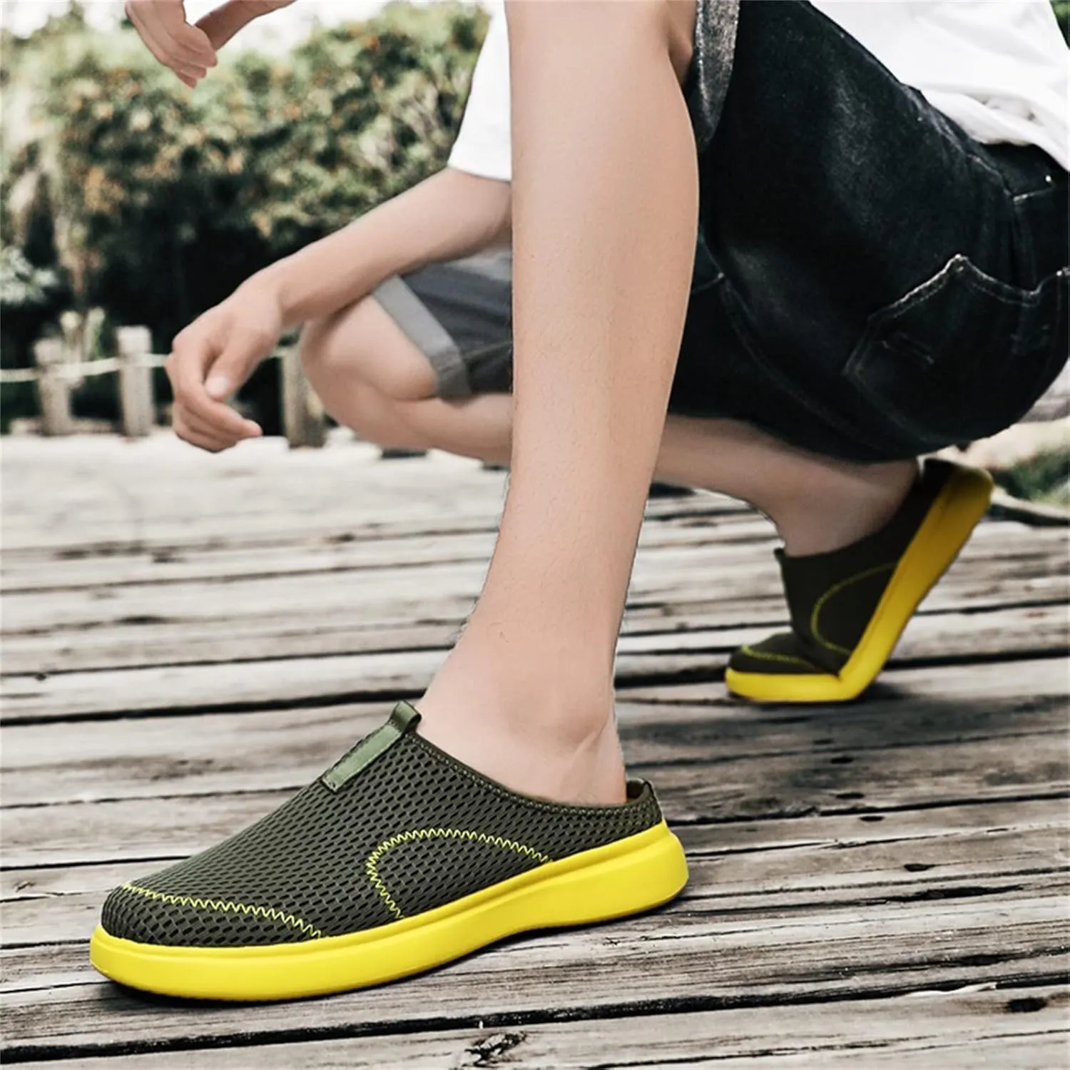 Shoes Canvas Men Fashion Summer Men Casual Shoes Breathable Mesh Shallow Wear Shoes for Men Casual No Shoelace