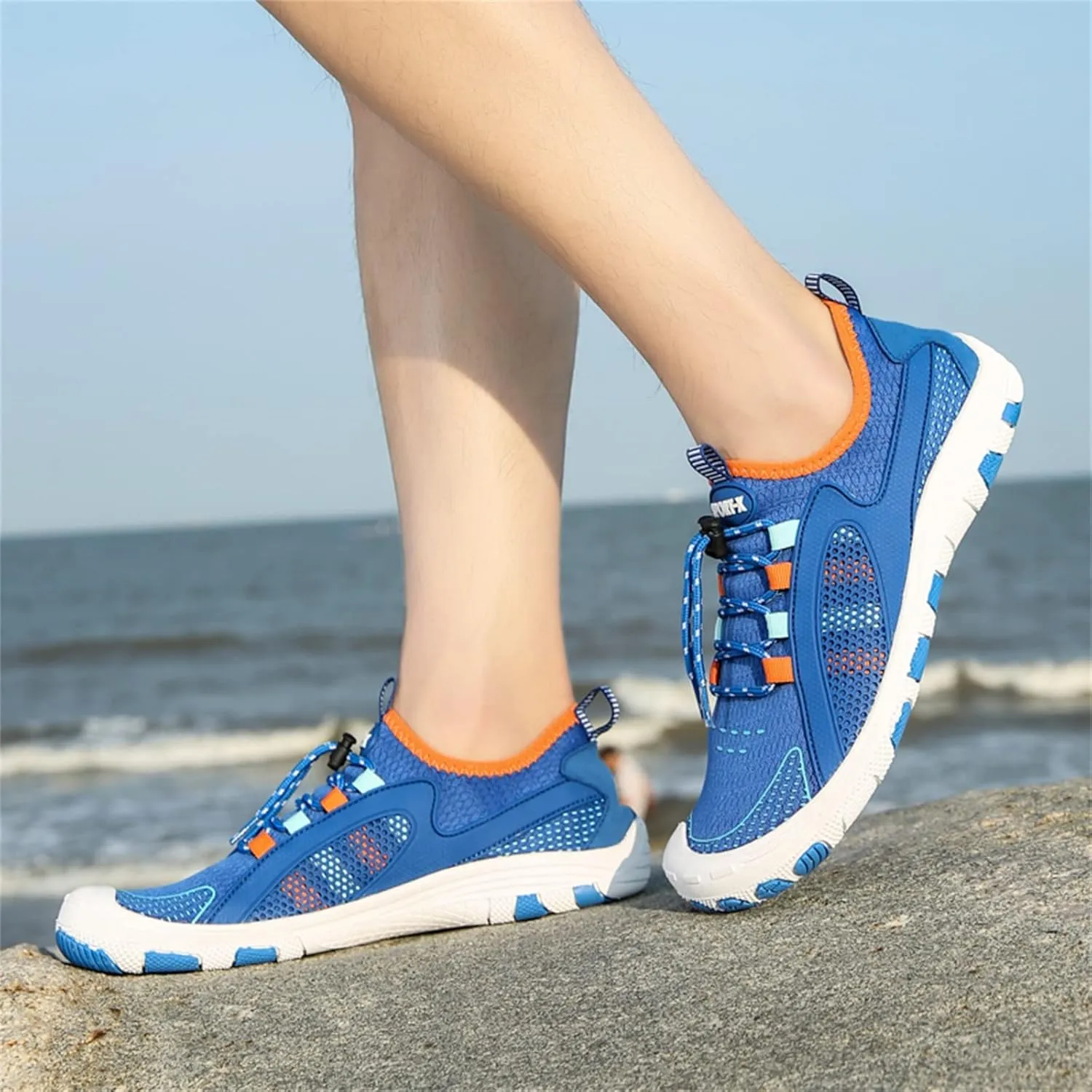 Water Shoes Men Wide Foot Breathable Non Slip Athletic Water Hiking Shoes for Women Non Slip Water Shoes Men Wide Beach Sports Quick Dry Barefoot for Pool Hiking Training Outdoor Water Sports