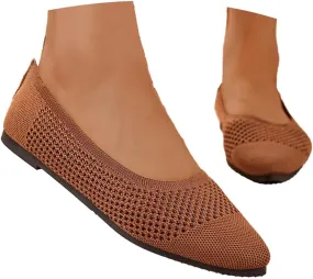 Women's Flats Pointed Toe Mesh Ballet Flats Comfortable Casual Ballerina Flat Shoes for Dressy Business Casual Work Office