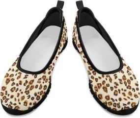 Women's Slip on Loafer Shoes Mesh Casual Ballet Flat Walking Sneakers Knit Round Toe Casual Shoes