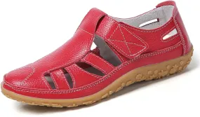 Women's Summer Casual Sandals Comfortable Flat Open Toe Beach Footwear Lightweight Breathable Slip On Walking